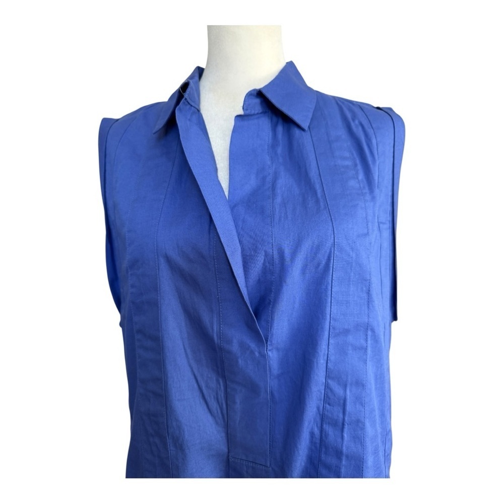 NWT Free People Blue Sleeveless Button Up Tunic - Size Small - Picture 5 of 8